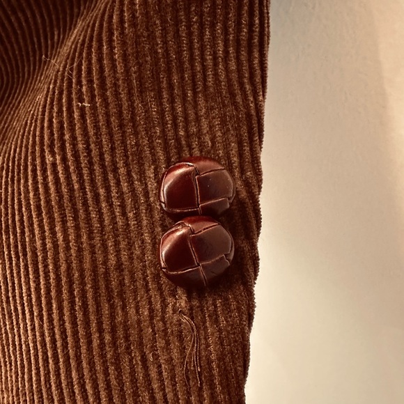 Vintage David Taylor Rich Dark Brown Corduroy Sport's Coat Size 38R - Picture 10 of 10